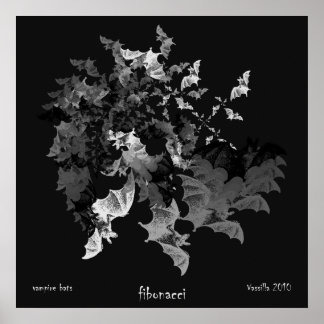 Fibonacci Bats Poster Print
