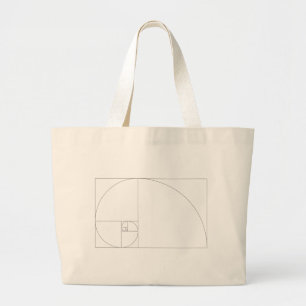 Fibonacci_Blocks Large Tote Bag