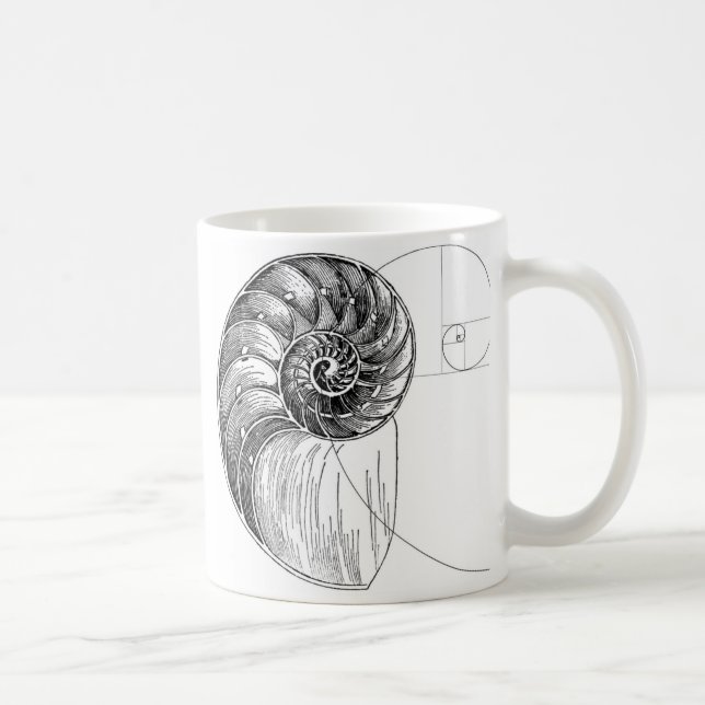 Fibonacci Coffee Mug (Right)