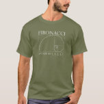 Fibonacci - Dark T-Shirt<br><div class="desc">The Fibonacci sequence is named after Italian mathematician Fibonacci is as easy as , 1, 1, 2, 3, 5, 8, 13, 21, 34, 55, 89, 144, 233, 377, 610, 987, ... Perhaps you should buy this shirt in gold?</div>