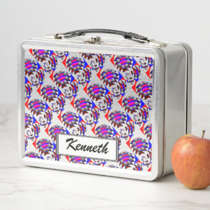Fibonacci 'Fish' by Kenneth Yoncich Metal Lunch Box