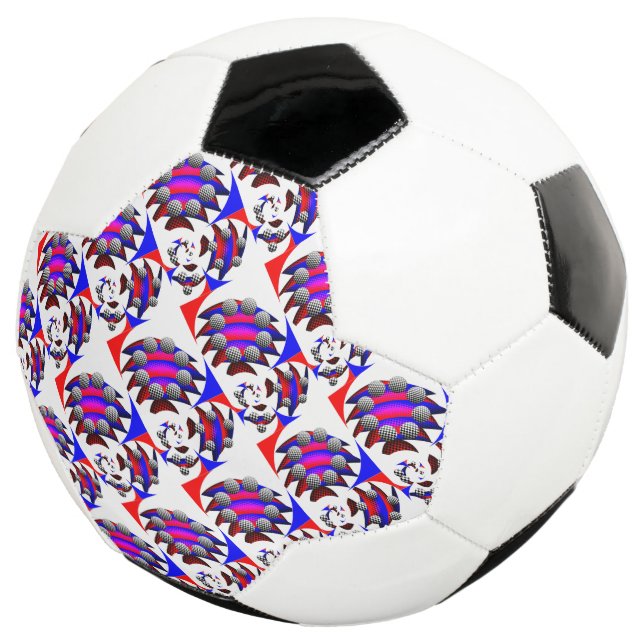 Fibonacci 'Fish Chequered' by Kenneth Yoncich Football (Three Quarter)