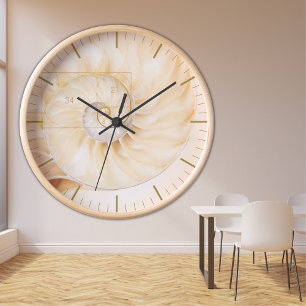 Fibonacci Golden Ration Sacred Geometry Art Clock