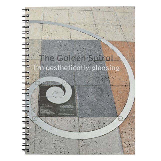 Fibonacci Golden Spiral Notebook (Front)