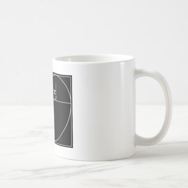 Fibonacci Heart Coffee Mug (Right)