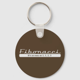 fibonacci... It's as easy as 1, 1, 2, 3 Key Ring