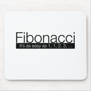 Fibonacci - it's as easy as 1, 2, 3, . . mouse mat