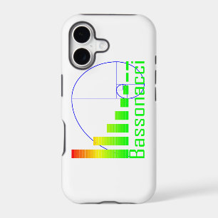 Fibonacci Math Bassonacci iPhone Case blue