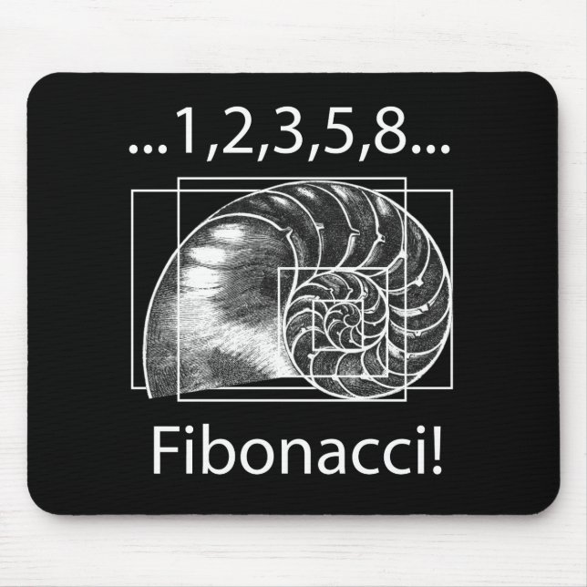 Fibonacci Mouse Mat (Front)
