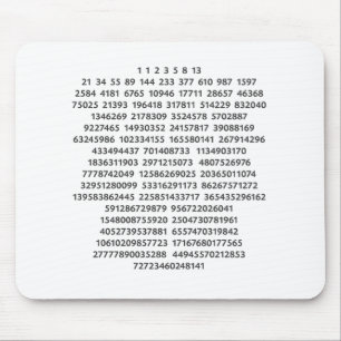 Fibonacci Numbers in Chakra Colours Mouse Mat