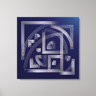 Fibonacci puzzle canvas print