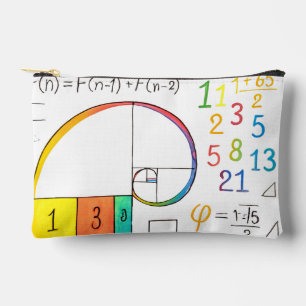 Fibonacci Sequence & Golden Ratio Math Zip Pouch 