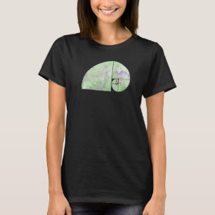 Fibonacci Spiral Elephant Golden Ratio grungy 3 T-Shirt