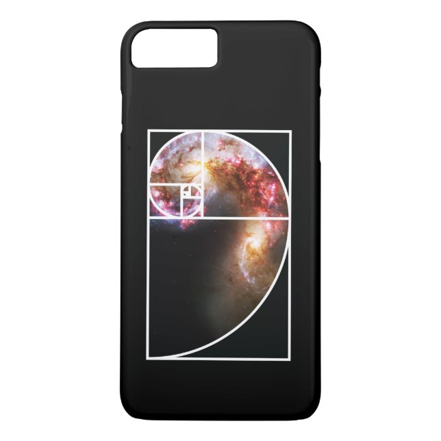 Fibonacci Spiral Galaxy Case-Mate iPhone Case (Back)
