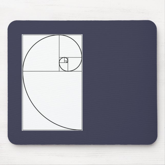 Fibonacci spiral mousepad (Front)
