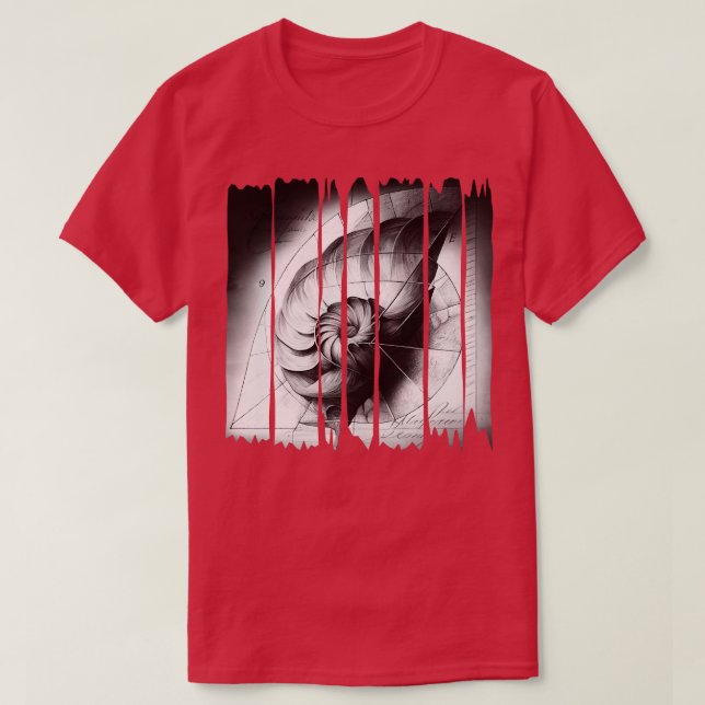 Fibonacci spiral T-Shirt (Design Front)