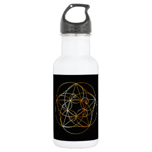 Fibonacci Spiral- The sacred geometry 532 Ml Water Bottle