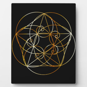 Fibonacci Spiral- The sacred geometry Plaque