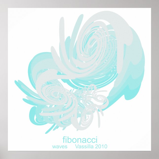 Fibonacci Waves Huge Poster (Front)