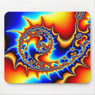 Fibonaccispikeral Mouse Mat