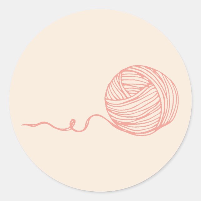 Fibre Artist Modern Yarn Round Sticker (Front)
