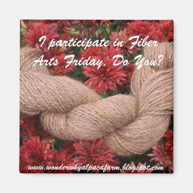 Fibre Arts Friday Magnet (Front)