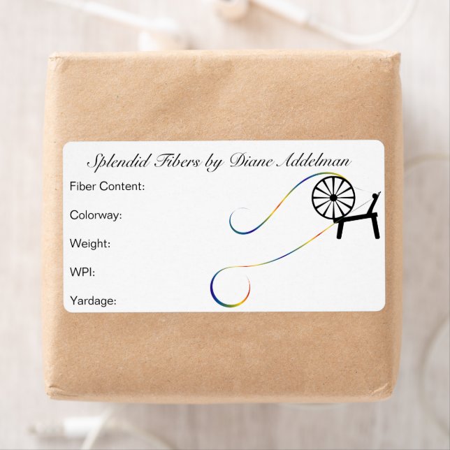 Fibre Arts Yarn ID Label Design (Insitu)