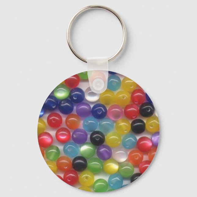 Fibre Optic Beads Key Ring (Front)