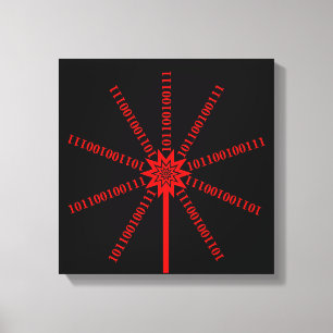 Fibre Optic Data Burst Canvas Print