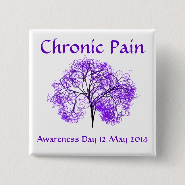 Fibro Awareness Day 2014 15 Cm Square Badge (Front)