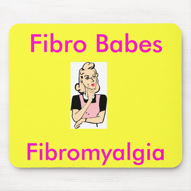 Fibro Babes, Fibromyalgia Mouse Mat (Front)