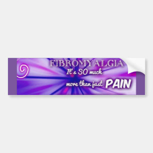 Fibro pain bumper sticker