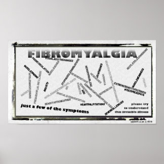 fibro symptoms poster