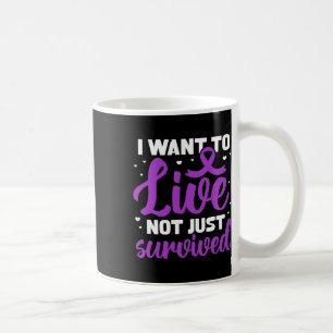 Fibro Warrior I Want To Live Not Just Survived Coffee Mug