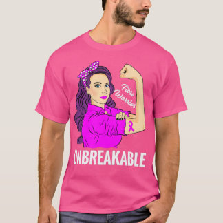 Fibro Warrior Unbreakable Fibromyalgia Awareness T-Shirt
