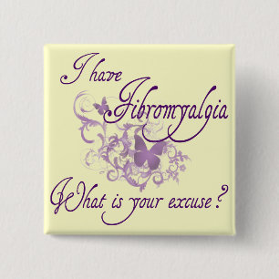 Fibromyalgia 15 Cm Square Badge
