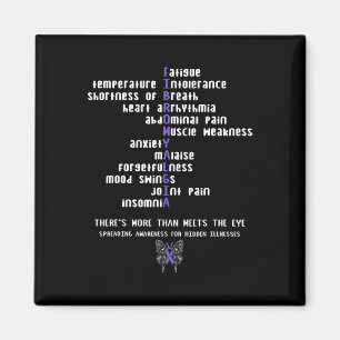 Fibromyalgia Awareness Chronic Illness Gift Magnet