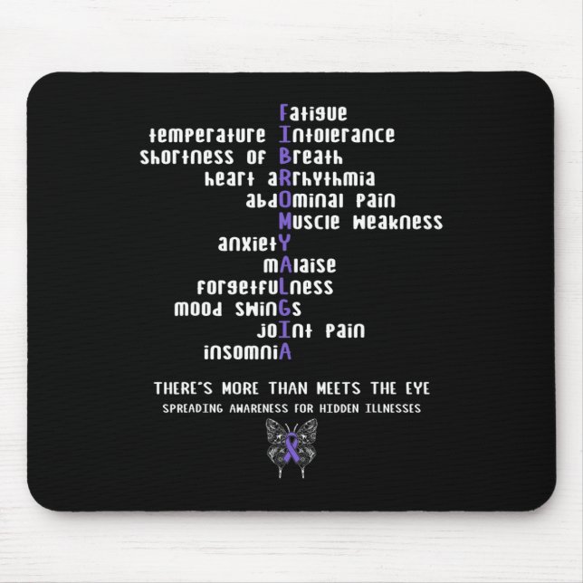 Fibromyalgia Awareness Chronic Illness Gift  Mouse Mat (Front)