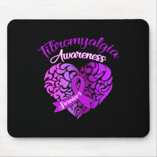 Fibromyalgia Awareness Chronic Pain Women Warrior Mouse Mat