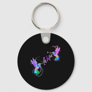 Fibromyalgia Awareness Hope Suicide Prevention Key Ring