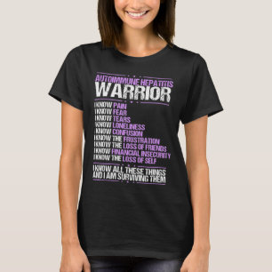 Fibromyalgia Awareness I know Pain Purple Ribbon T-Shirt