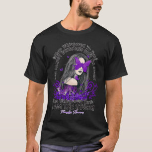 Fibromyalgia Awareness i'm the storm butterfly rib T-Shirt