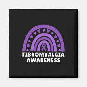 Fibromyalgia Awareness Men Women Cute Rainbow Fibr Magnet