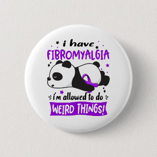 Fibromyalgia Awareness Month Ribbon Gifts 6 Cm Round Badge