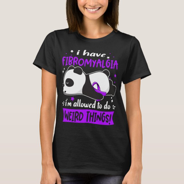Fibromyalgia Awareness Month Ribbon Gifts T-Shirt (Front)