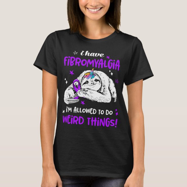 Fibromyalgia Awareness Month Ribbon Gifts T-Shirt (Front)