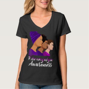 Fibromyalgia Awareness Purple Women Support T-Shirt