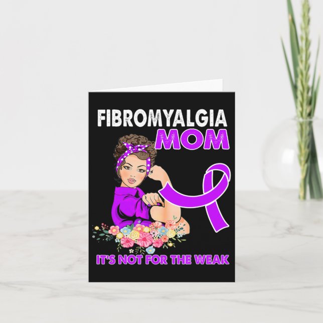Fibromyalgia Awareness Ribbon 1  Card (Front)