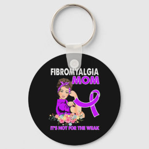 Fibromyalgia Awareness Ribbon 1 Key Ring