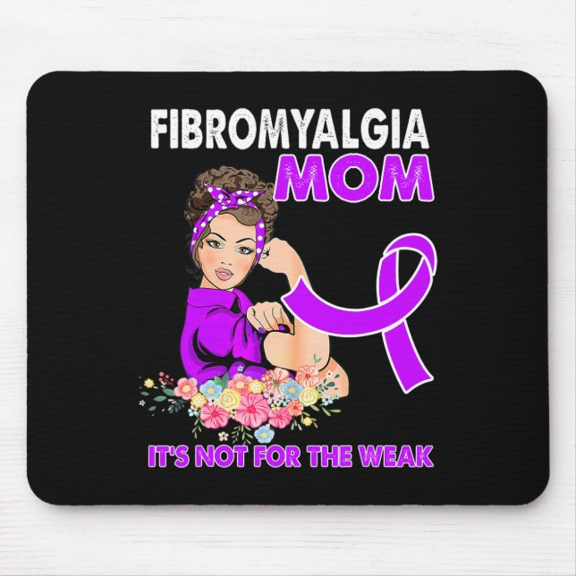 Fibromyalgia Awareness Ribbon 1  Mouse Mat (Front)